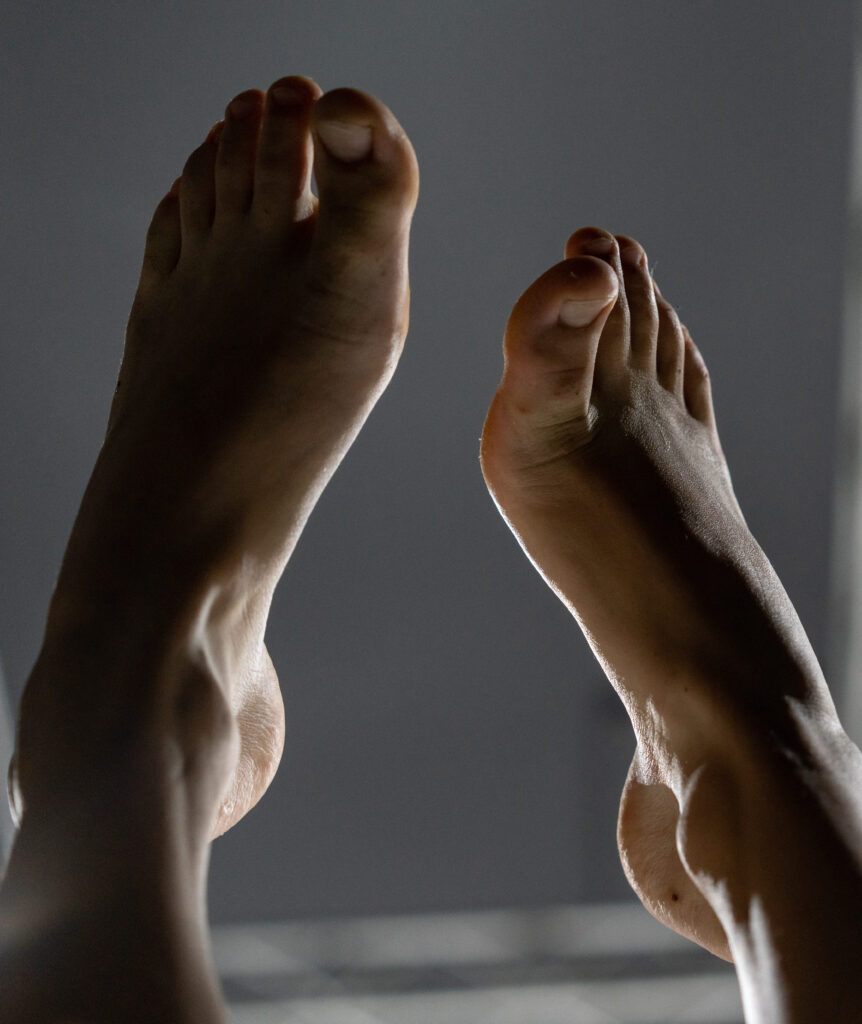 dancer foot, contact improvisation